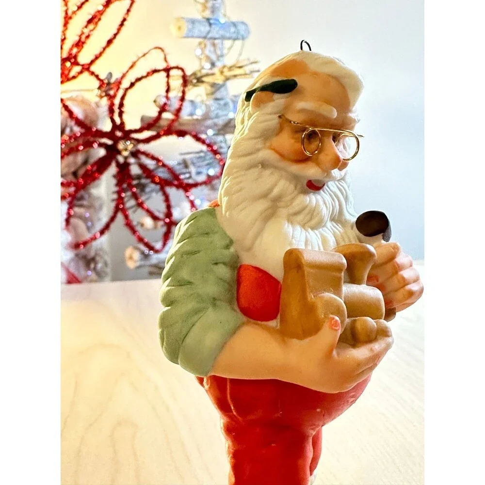 Hallmark On The‎ Right Track Santa Vintage Collectible